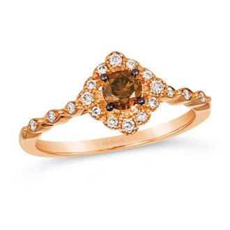 Le Vian Ladies Euphoria Chocolate Rings set in 14K Strawberry Gold