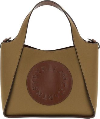 Stella McCartney Brown Logo Medium Tote