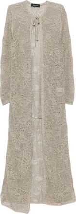 Fabiana Filippi Langer Cardigan mit Bindedetail