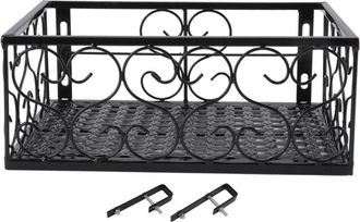 OEM Soporte Para Macetas De Balc&oacute;n, Estante Decorativo De Hierro Grueso Para Barandilla De Patio Con Soportes Para Alf&eacute;izar De Ventana, Aplicable A Una Ba