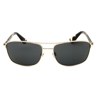 Burberry BE3163110987 Rectangle Full Rim Sunglasses - Gold