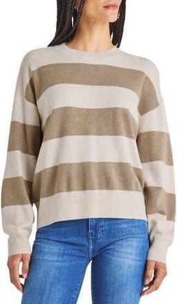 Splendid Livy Stripe Sweater in Oat Stripe at Nordstrom Rack, Size X-Small
