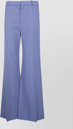 Chlo&eacute; long trousers wide leg front pleats
