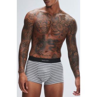 Savage x Fenty Savage X Cotton Blend Trunks in Platinum Grey/calm Grey at Nordstrom, Size Xxx-Large