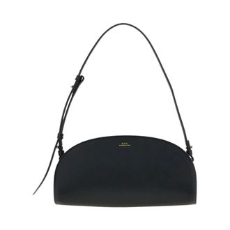 A.P.C. Shoulder Bags, female, Black, Size: ONE SIZE Demi-Lune Shoulder Bag