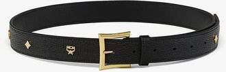 MCM Pina Belt in Studded Leather in Black at Nordstrom, Size 90