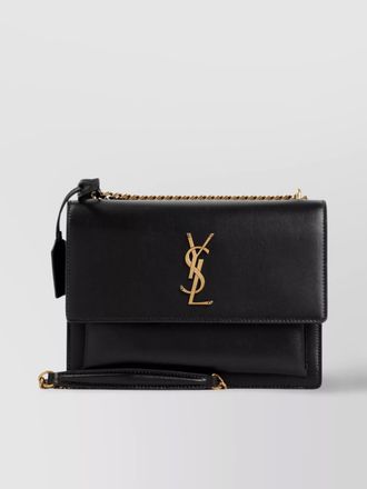 Saint Laurent chain strap shoulder bag with gold hardware