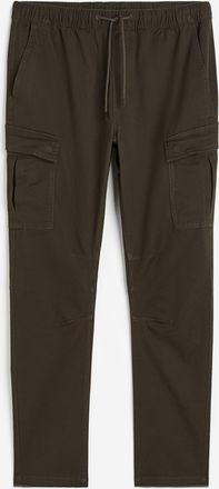 H&M Cargohose Skinny Fit - Green