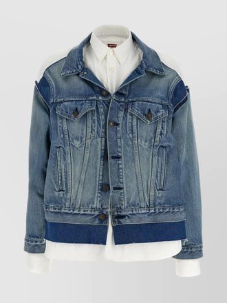 ジャケット Junya Watanabe SS25 WOMAN JACKET (JO J014 2) Junya Watanabe: Women's Foiled Print Bomber Jacket (Silver