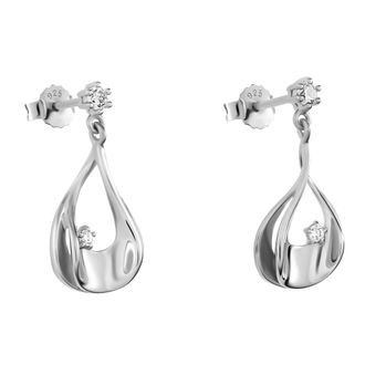 Orphelia Etoile WoMens 925 Sterling Silver Drop Earrings - ZO-7524 - One Size