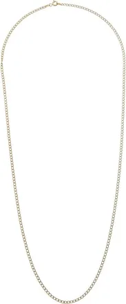 Italian Gold, Inc 10K Pave 2.4Mm Semi-Solid Cuban Link Chain