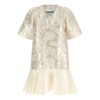 Ganni Mujer, Vestidos, Beige, Talla: S