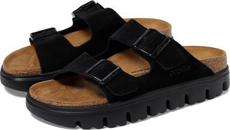 Birkenstock Papillio by Birkenstock Arizona Chunky Sandal - Suede Womens Sandals Black : EU 42 (US Womens 11-11.5) Narrow