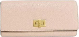 Fendi Pre-owned Wallets, male, Pink, Size: ONE SIZE Pre-owned Selleria Peekaboo Calf Long Bifold Wallet Limited