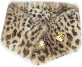 Bimba & Lola Sjaal met luipaardprint - Beige