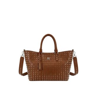 John Richmond Bolso Tote de Compras con Tachuelas Integrales y Correa - Bags - Mujer - Marr&oacute;n - ONE SIZE