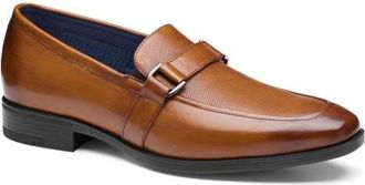 Johnston & Murphy Gibbons Embossed Bit Loafer in Tan Full Grain at Nordstrom, Size 10.5