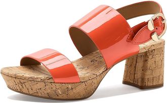 Aerosoles Camera Womens Shoes Orange Faux Patent : 8.5 B - Medium, Leather