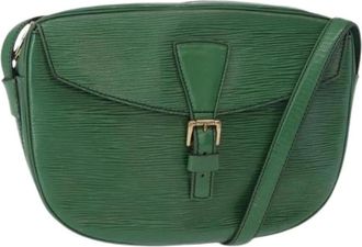 Louis Vuitton Pre-owned Cross Body Bag - Dames - Vintage Schoudertas - Groen - ONE Size - Leer - Vintage