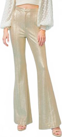 Flying Tomato Groovy Baby Pant In Gold