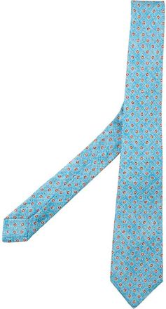 Kiton Cravatta - Heren - Stropdassen - Blauw - ONE Size - Accessoires