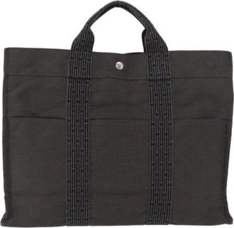 Herm&egrave;s Pre-owned Tote Bags, female, Gray, Size: ONE SIZE Pre-owned Fourre-tout herline