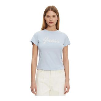 Guess Mujer, Camisetas, Azul, Talla: XS