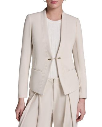 Halston Heritage Collarless Blazer
