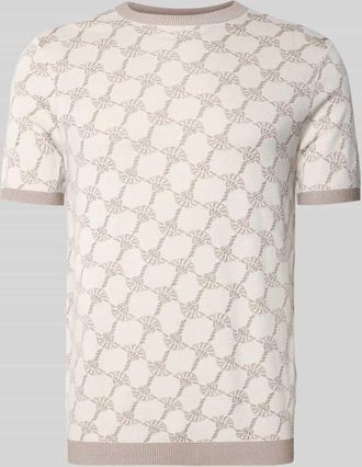 Joop T-Shirt mit Viskose-Anteil und Rundhalsausschnitt Modell Ravao in Offwhite, Gr&ouml;&szlig;e XXXL