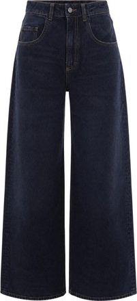 Icon Denim Los Angeles Poppy Wide Leg Jeans - Dames - Loose Fit Jeans - Blauw - W25 - Katoen - Jeans