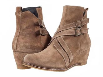 Eric Michael Womens Wayne Queen Wedge Bootie In Taupe