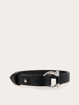 Ferragamo Men Gancini bracelet Black