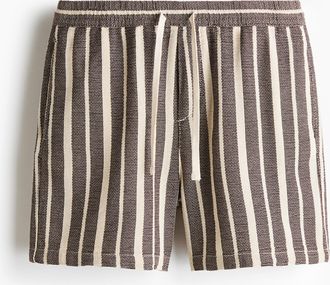 H&M Shorts in Regular Fit - Braun/Gestreift