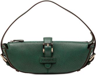 Loewe Pre-owned Loewe Mini Pebbled Leather Baguette Boat Bag Ladies YR267TS54CJJHMBZ
