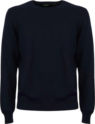 Gran Sasso Truien & Vesten, Heren, Blauw, M, Ronde hals knitwear