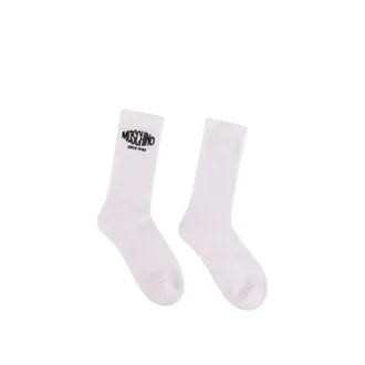 Moschino Embroidered Terry Socks - unisex - Moschino - Socks - White - ONE SIZE - Underwear