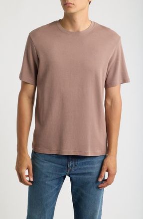 Frame Denim Duo Fold Cotton T-Shirt in Warm Mauve at Nordstrom, Size X-Large
