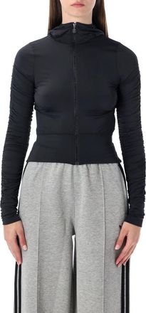 adidas Black Ruched Training Jacket