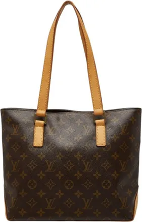 Louis Vuitton Brown Pvc Leather Shoulder Bag Tote Bag (Pre-Owned)