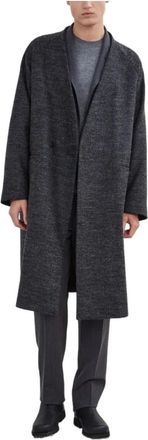 Hev&ograve; Stijlvolle Jas Lamia - Heren - Parka Jassen - Grijs - XL - Wol - Jassen