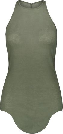 Rick Owens Round Neck Ribbed Tank Top