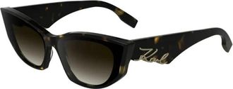 Karl Lagerfeld Kl 6162S 242 Zonnebrillen - Dames - Zonnebrillen - Bruin - 64 MM - Accessoires