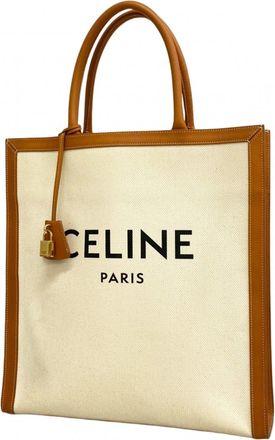 Celine Beige Light Brown Canvas Tote Bag (Pre-Owned)