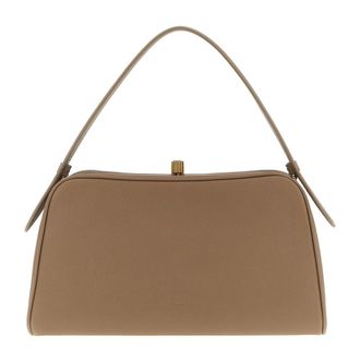 Khaite Tassen, Dames, Beige, ONE Size, Leer, Cate Handtas