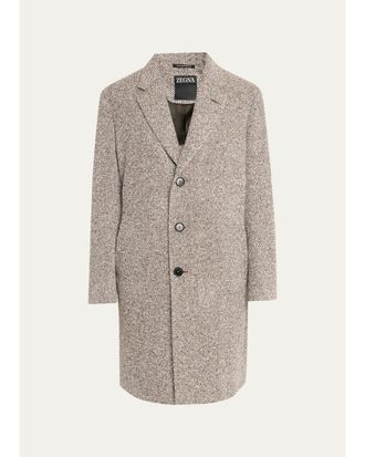 Ermenegildo Zegna Mens Oasi Cashmere Melange Overcoat