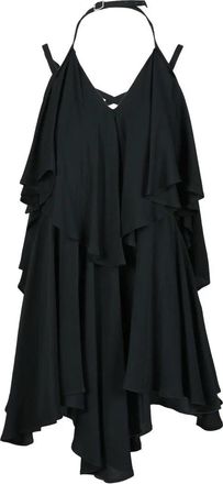 Dondup Short Twisted Dress - Black