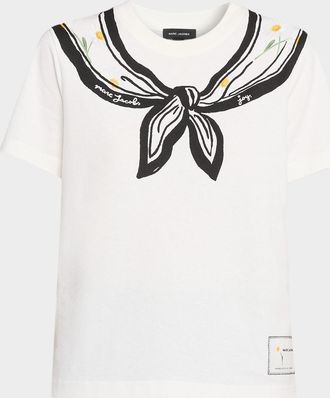 Marc Jacobs Trompe-Loeil Short-Sleeve Scarf Tee