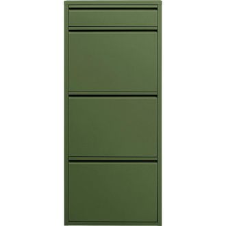 Kare Design Zapatero paolo 3 plus 1 oliva 3 puertas de acero verde