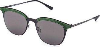 Italia Independent II 0258 009.000 Mens Sunglasses Black Size 52