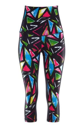 Winshape Leggings WINSHAPE HWL210-Disco, Damen, Gr. XS, Normalgr&ouml;ssen, bunt (disco), 80% Polyester, 20% Elasthan, Hosen Leggings, Core-Stability-Bund mit Bauch
